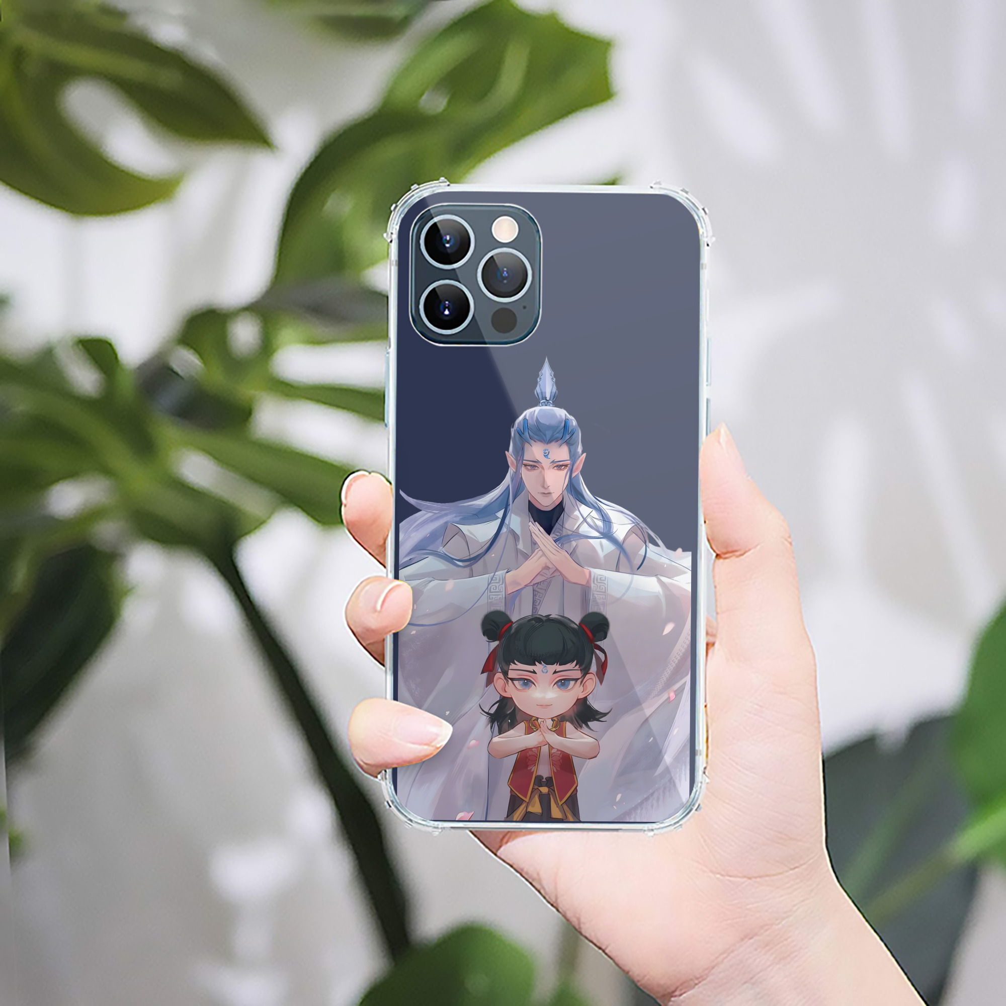 （画像用） Ne Zha 2 ナタ 魔童の大暴れ 【iPhone 12シリーズ対応】透明スマホケース（クリアソフトケース）